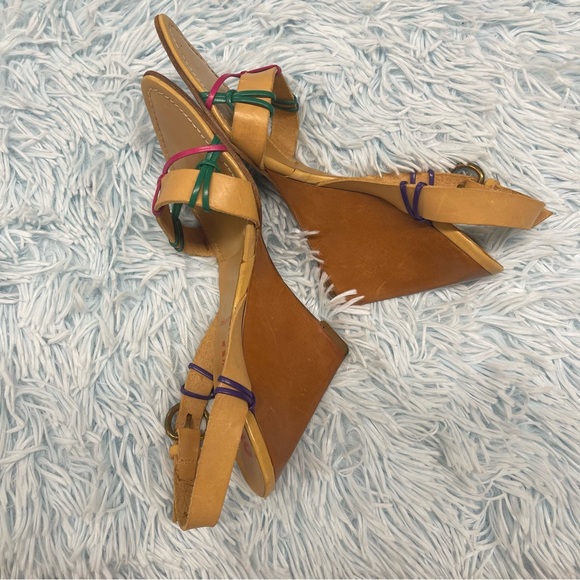 Miu Miu Leather Wedges Heels - Picture 4 of 9